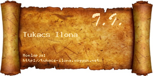 Tukacs Ilona névjegykártya